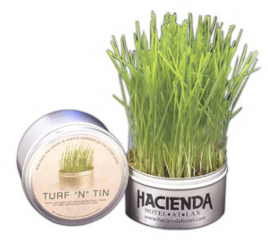 Turf n Tin Grass Promotional Custom Imprinted With Logo