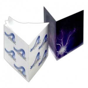 4" Triangle Shape Sticky Note Cube - 700 Sheets Promotional Custom Imprinted