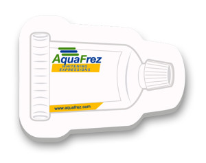 4"x3" Tube Sticky Notes - 25 Sheets - 4 Color FREE Promotional Custom Imprinted With Logo