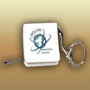 Tape Measure Key Chain Promotional Custom Imprinted With Logo