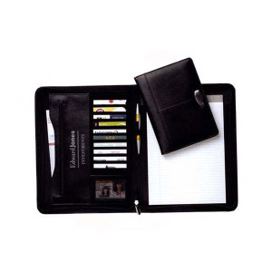 Leather Junior Padfolio Promotional Custom Imprinted With Logo