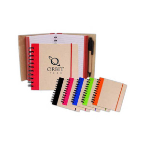 Kraft Notepad with Pen Promotional Custom Imprinted With Logo Kraft Notepad with Pen Promotional Custom Imprinted With Logo