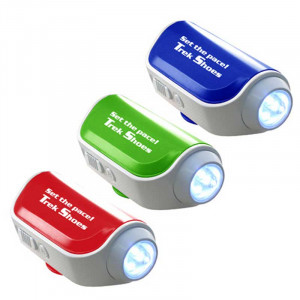 Pedometer with Flashlight & Siren Promotional Custom Imprinted With Logo