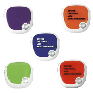 Walk N Roll Radio Pedometer Promotional Custom Imprinted With Logo
