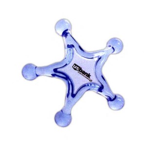 Star Acrylic Massagers Promotional Custom Imprinted With Logo Star Acrylic Massagers Promotional Custom Imprinted With Logo