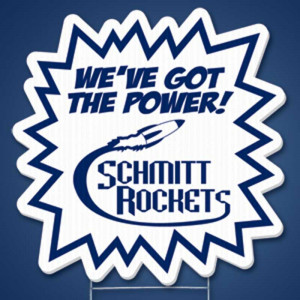 Burst Shape Yard Sign Promotional Custom Imprinted With Logo