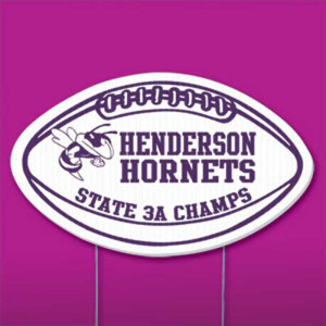 Footbal Yard Sign Promotional Custom Imprinted With Logo Footbal Yard Sign Promotional Custom Imprinted With Logo