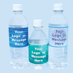 Custom Imprinted Bottled Water - 16 oz Promotional Custom Imprinted With Logo