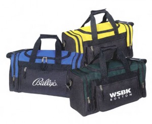 Two Tone Travel Bag-Embroidery Promotional Custom Imprinted With Logo Two Tone Travel Bag-Embroidery Promotional Custom Imprinted With Logo