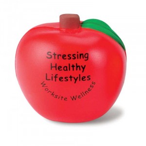 Apple Stress Reliever Promotional Custom Imprinted With Logo
