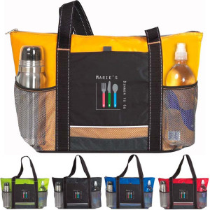 Icy Bright Cooler Tote Promotional Custom Imprinted With Logo