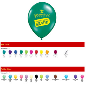 11 Inch Qualatex Round Balloon - 24 Colors