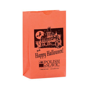 4 5/16 x 8 3/16 Halloween Bag - Haunted House