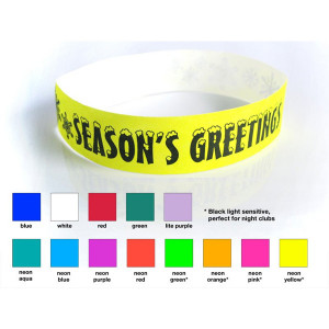 Custom Designed Tyvek Bands 10 Inch
