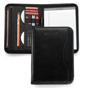 Vanguard Leather Calculator Padfolio - Black