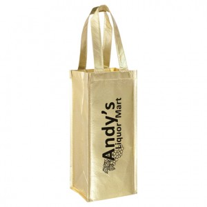 Metallic Vineyard Wine Bag