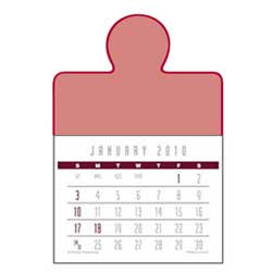 Press-N-Stick Calendar - Center Bubble Promotional Custom Imprinted With Logo