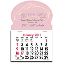 Press-N-Stick Calendar - Rabbit Promotional Custom Imprinted With Logo