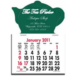 Press-N-Stick Calendar - Teapot Promotional Custom Imprinted With Logo