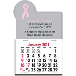 Press-N-Stick Calendar - Ribbon2 Promotional Custom Imprinted With Logo