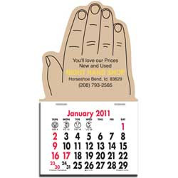 Press-N-Stick Calendar - Hand Promotional Custom Imprinted With Logo