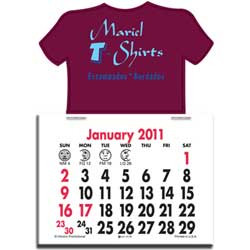 Press-N-Stick Calendar - T-Shirt Promotional Custom Imprinted With Logo