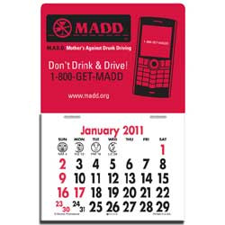 Press-N-Stick Calendar - Cell Phone Promotional Custom Imprinted With Logo