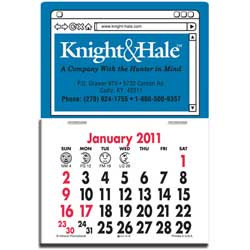 Press-N-Stick Calendar - Web Page Promotional Custom Imprinted With Logo