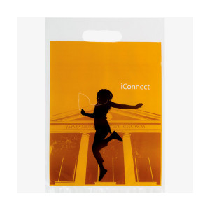 Full Color Imprint Die Cut Plastic Bag - 9 x 13