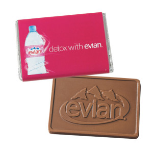 Custom Molded Chocolate Wrapper Bar 1 oz