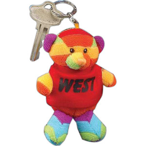 4" Rainbow Key Chain