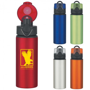 Aluminum Sports Bottle - Pop-up Lid - 25 Oz Aluminum Sports Bottle - Pop-up Lid - 25 Oz