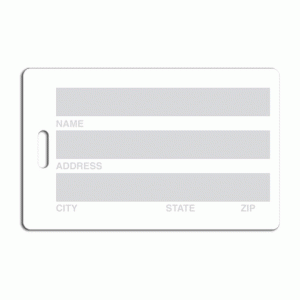 Small Plastic Luggage Tag