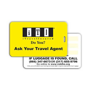 Large Plastic Luggage Tag