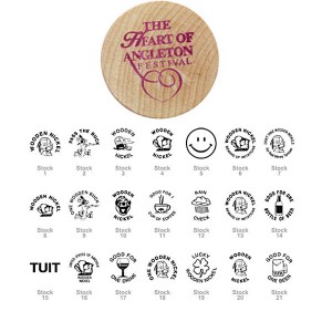 Wooden Nickel - 21 Stock Designs