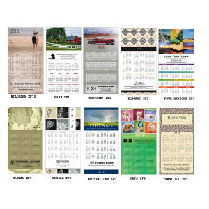 Z-Fold Greeting Card Calendar - 10 Designs - 50 Minimum