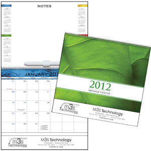 Message Center Calendar with Dry Erase Surface
