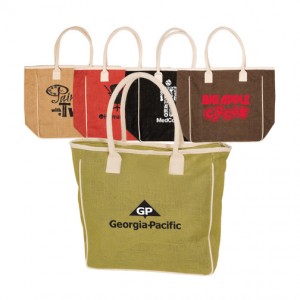 Seville Jute/Canvas Tote - Large