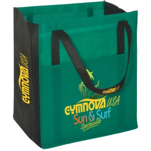 Large Shopping Tote With Outside Pocket and Big Imprint Area