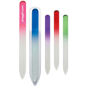 Glass Nail File In Sleeve Promotional Custom Imprinted With Logo