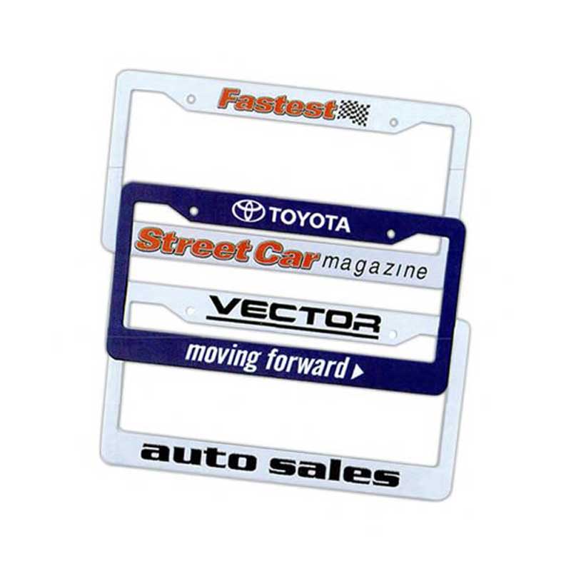 License Plate Frame Promotional Custom Imprinted With Logo 4AllPromos
