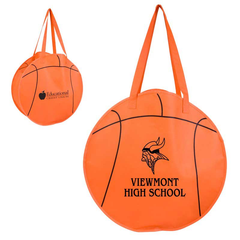 Basketball Design Tote Bag with Imprint 4AllPromos