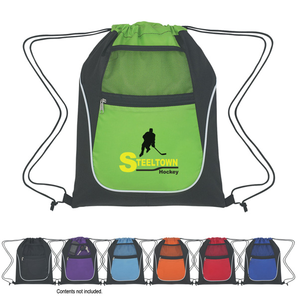 Drawstring Sport Pack with Pockets Custom with Logo 4AllPromos