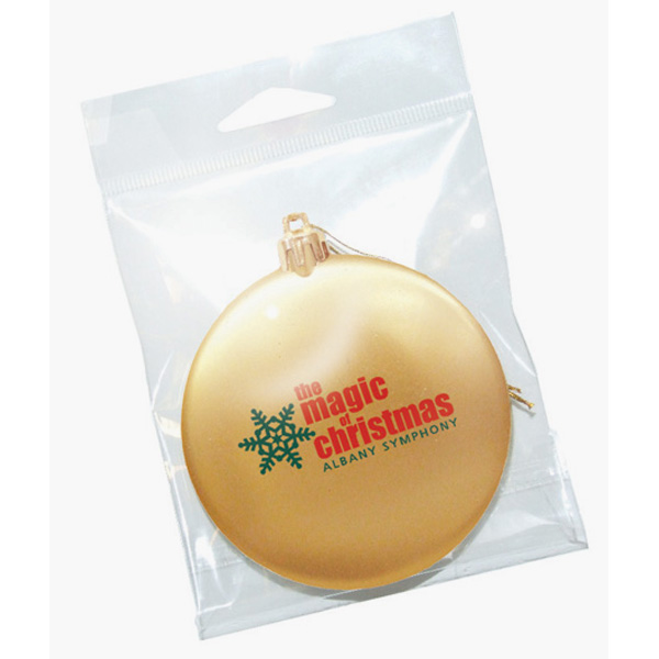 Holiday Flat Round Shatterproof Ornament with Logo 4AllPromos