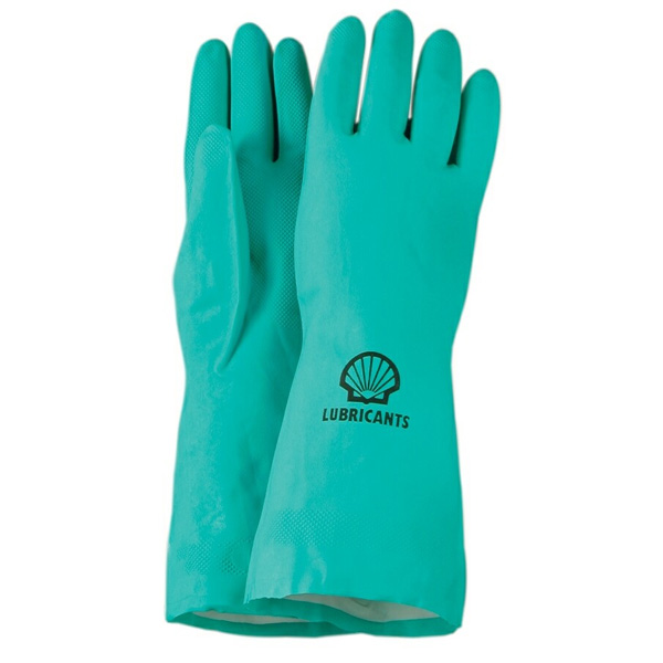 Green Nitrile Long Gloves with Logo 4AllPromos