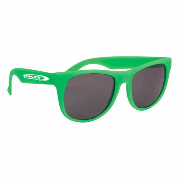 Rubberized Sunglasses Imprinted With Logo 4AllPromos