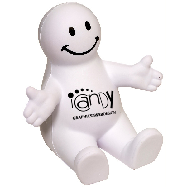 Custom Imprinted Smiley Face Cell Phone Holder 4AllPromos