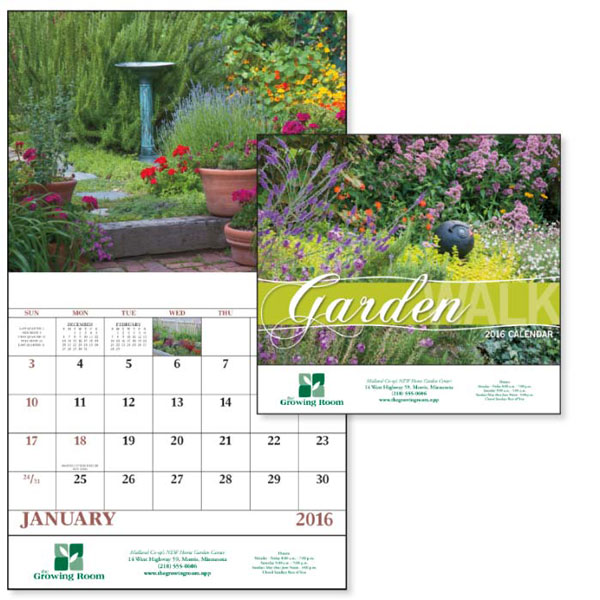 Garden Calendar with Bold Imprint 4AllPromos