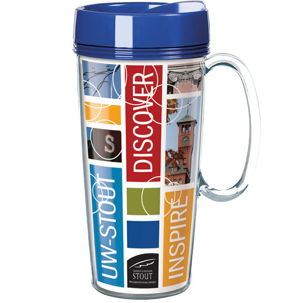Full Color Insert Clear Thermal Travel Mug 4AllPromos