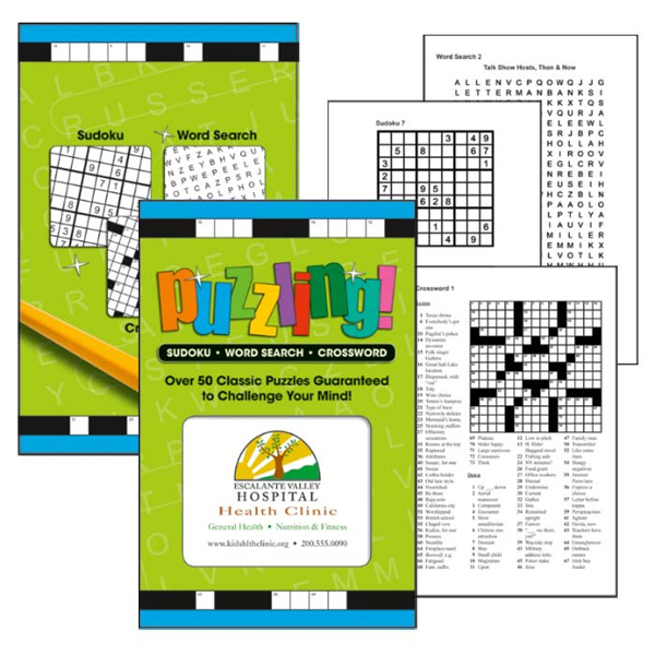 Puzzling! Puzzle Book with Custom Imprint | 4AllPromos